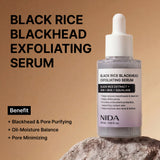 Sérum exfoliant anti-points noirs au riz noir NIDA