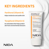 NIDA Invisible Fit Sunscreen for Face & Body