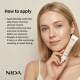 NIDA Invisible Fit Sun Serum (Korean Formula, SPF50+, PA++++)